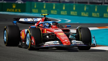 Carlos Sainz, durante el GP de Miami.