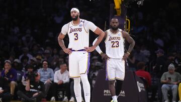 Anthony Davis y LeBron James -
