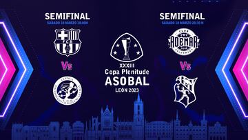 Barcelona-Cuenca y Ademar-Granollers, semifinales de la Copa ASOBAL
