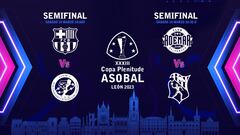 Barcelona-Cuenca y Ademar-Granollers, semifinales de la Copa ASOBAL