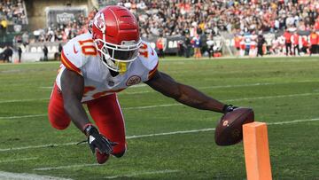 El wide receiver de Kansas City no pudo involucrarse totalmente en el duelo ante los Ravens, aunque Pat Mahomes apunt&oacute; a Travis Kelce en esta ocasi&oacute;n.