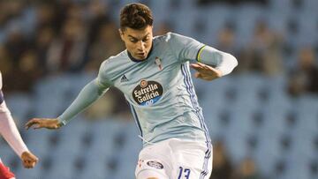 Naranjo durante un partido del Celta ante el Sporting de Braga