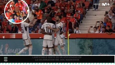 Gestos racistas en Son Moix en el partido Mallorca-Real Madrid.