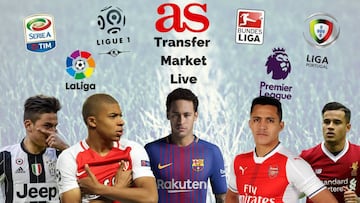 Transfer market live online: Tuesday 25 July 2017