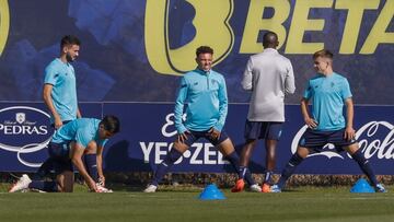 Pep¨º, en el entrenamiento de este martes del Oporto.
