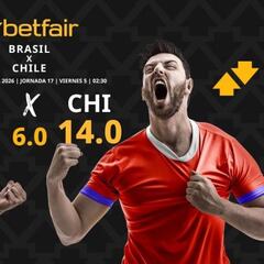 Brasil vs. Chile: horario, dónde ver, pronósticos y clasificación