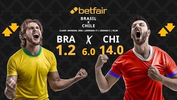 Brasil vs. Chile: horario, dónde ver, pronósticos y clasificación