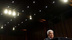 FILE PHOTO: Federal Reserve Chair Jerome H. Powell testifies before a U.S. Senate Banking, Housing, and Urban Affairs Committee hearing on “The Semiannual Monetary Policy Report to the Congress” on Capitol Hill in Washington, U.S., March 7, 2023. REUTERS/Kevin Lamarque/File Photo