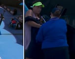 Una recogepelotas se desploma en pleno Open de Australia y Sonmez lo detiene para socorrerla