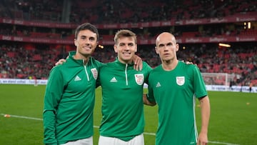 Los tres alavesistas del sábado.