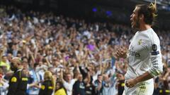 Bale celebra su gol ante el City