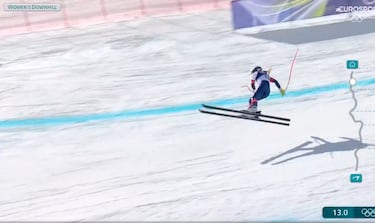 Secuencia de la caída de Lindsey Vonn.