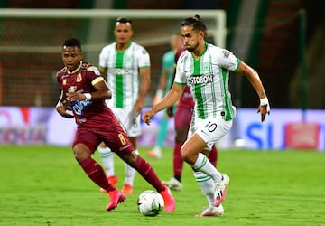 Atlético Nacional y Deportes Tolima se enfrentaron en el Atanasio Girardot en juego aplazado de la novena jornada de la Liga BetPlay 2020.