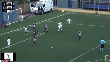 El golazo del Santos Sub 13 que da la vuelta al mundo