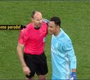 Mateu a Keylor, al final del partido: "¡Buena parada..!"