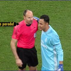 Mateu a Keylor, al final del partido: "¡Buena parada..!"