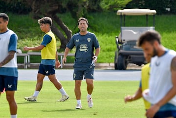 Rubi durante un entrenamiento.