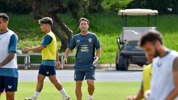 Rubi en pleno entrenamiento.