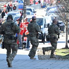 How many people were at the Chiefs’ Super Bowl celebration when shots were fired?