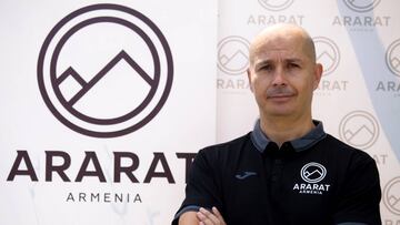 El espa&ntilde;ol David Campa&ntilde;a, en su presentaci&oacute;n como entrenador del Ararat-Armenia. 