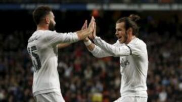 Bale celebra el segundo gol del Madrid.