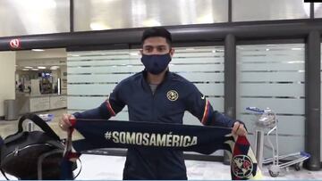 Sergio Díaz llegó a México para incorporarse al América