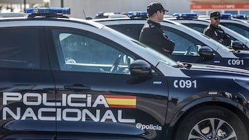 Varios Agentes de la Policía Nacional durante la incorporación de 21 vehículos uniformados tipo SUV, modelo Ford Kuga Híbrido, en la Explanada Antonio Ferrandis del Paseo de Neptuno, a 2 de noviembre de 2023, en Valencia, Comunidad Valenciana (España). Hoy se han presentado los nuevos 21 coches semieléctricos que patrullarán las calles de Valencia. Forman parte de una partida de 334 Ford Kuga H, alquilados en un contrato licitado por 14,7 millones de euros y que ha ganado el grupo BMW.
02 NOVIEMBRE 2023;VALENCIA;PILAR BERNABÉ;COCHES SEMIELÉCTRICOS
Rober Solsona / Europa Press
02/11/2023