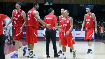 La selecci&oacute;n mexicana de baloncesto en partido contra Cuba en el Premundial FIBA Am&eacute;ricas