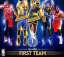Stephen Curry superó a los cuatro del All-NBA Team