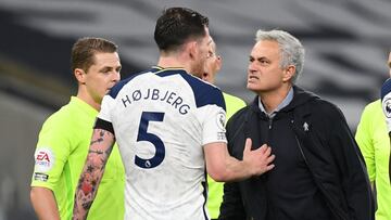 Mourinho y Hojbjerg.