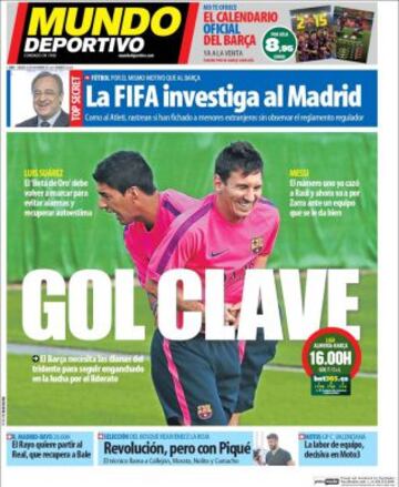 Portadas de la prensa deportiva