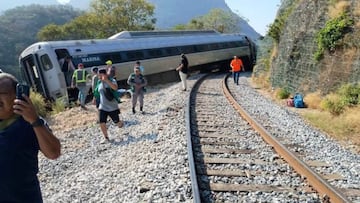 Semar confirma el descarrilamiento del Tren Transístmico con 241 pasajeros abordo: hay 15 heridos.