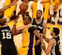 Lakers y Celtics, al borde del KO ante Spurs y Knicks