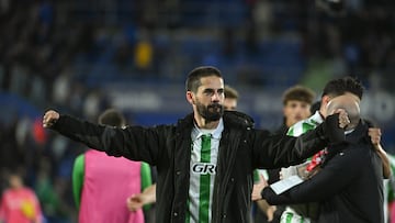 Isco celebra la victoria.