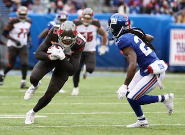 El wide receiver de los Buccaneers lució pese a la derrota en New York. (26.00)