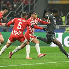 Rafael Leão despide al Girona de la Champions