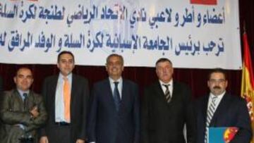 José Luís Saez en un acto de la Federación Española de Baloncesto