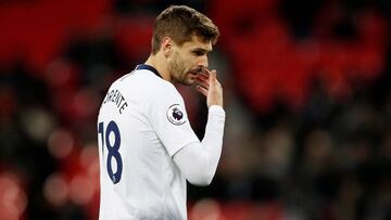 El delantero español del Tottenham, Fernando Llorente, durante un partido.
