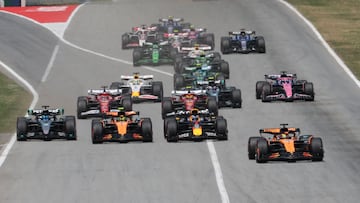 Salida del GP de España de F1 2025 en el Circuito de Barcelona-Catalunya.