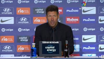 Simeone: "Lo de caerse, levantarse, volver a caerse y volver levantarse es nuestro"