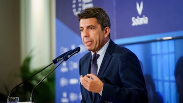 El president de la Generalitat Valenciana, Carlos Mazón, protagoniza un desayuno informativo de Fórum Europa, en el Hotel Mandarin Oriental Ritz, a 24 de febrero de 2025, en Madrid (España).
24 FEBRERO 2025
A. Pérez Meca / Europa Press
24/02/2025