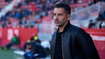 Míchel, en el partido de Copa ante Osasuna.