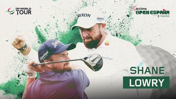 Cartel con el que el Acciona Open de España ha confirmado la presencia del golfista irlandés Shane Lowry en la edición de 2024.