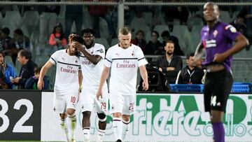 El Milán gana en Florencia y sigue creyendo en la Champions