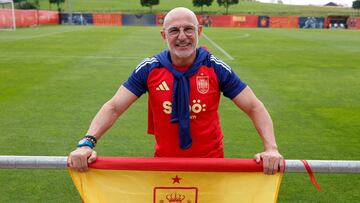 El seleccionador español, Luis de la Fuente, durante la entrevista con EFE en Donaeueschingen (Alemania). EFE/ J.J. Guillén