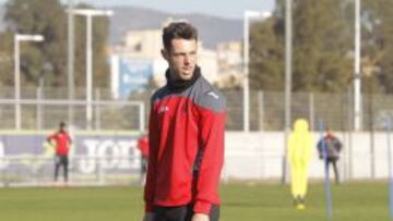 Burgui, en un entrenamiento