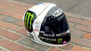 El casco de Lorenzo para Indy.