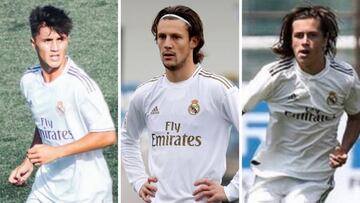 Eneko, Marc Gual y Álvaro Fernández, tres de los futbolistas que dejan Valdebebas.