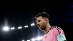 Soccer Football - CONCACAF Champions Cup - Quarter Final - Second Leg - Monterrey v Inter Miami - Estadio BBVA, Monterrey, Mexico - April 10, 2024 Inter Miami's Lionel Messi before the match REUTERS/Daniel Becerril