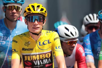 Vingegaard, de amarillo en el pasado Tour de Francia